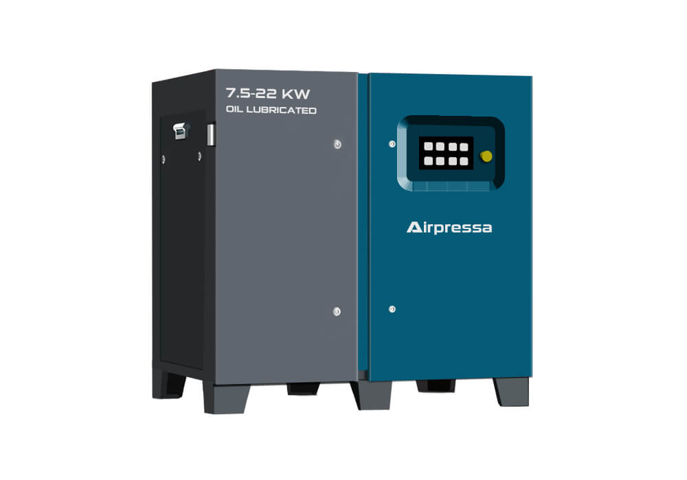 7.5-22 kw screw oil lubricated air compressors