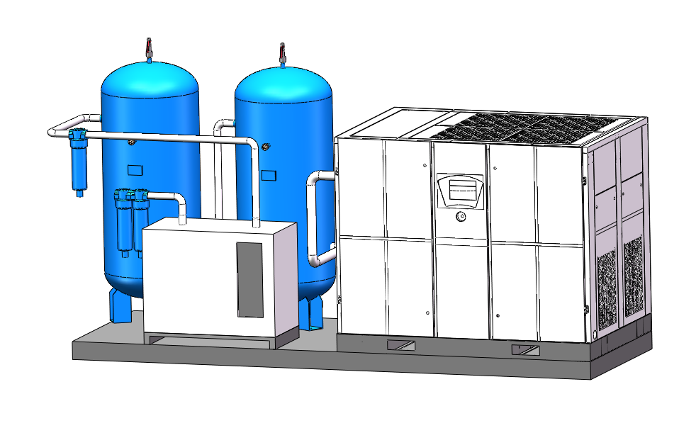 Airpressa Industrial Air Compressor System Drawing
