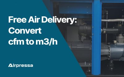 Free Air Delivery: Convert cfm to m3/h