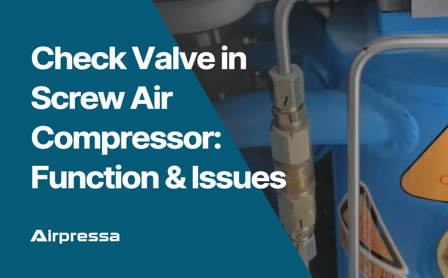 Check Valve in Screw Air Compressor Function & Issues Check Valve in Screw Air Compressor Function & Issues
