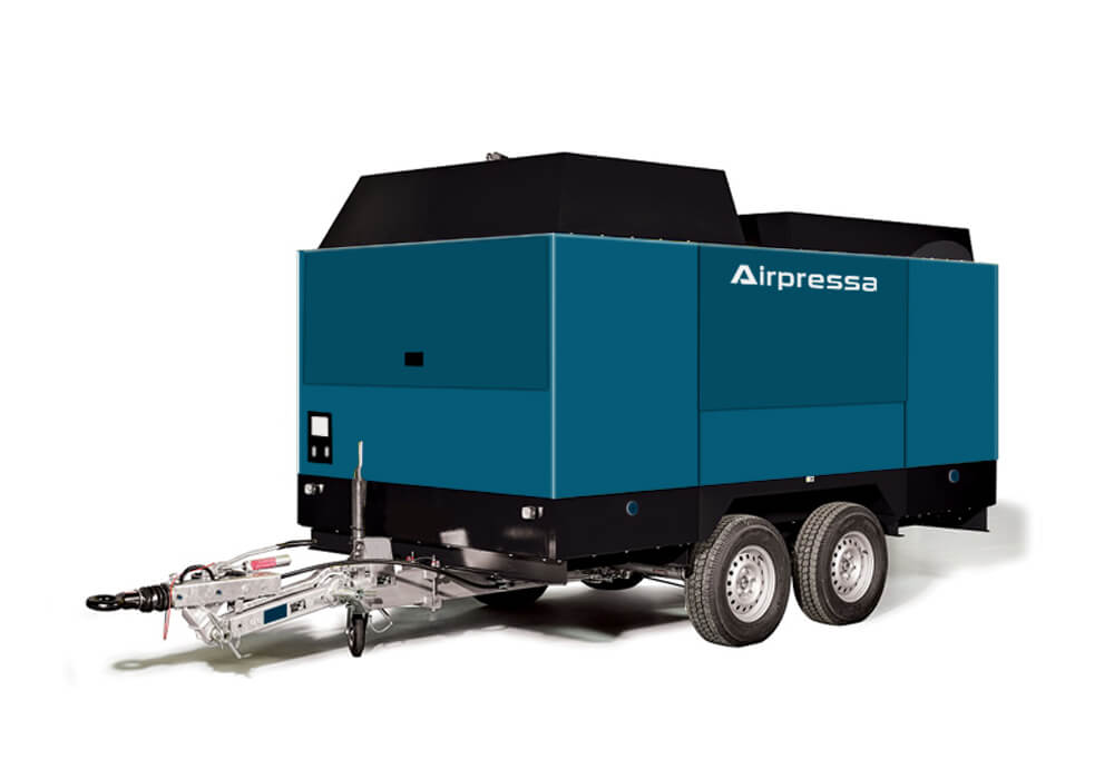 diesel portable screw air compressor